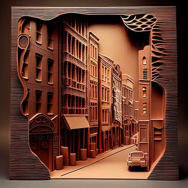 3D model streets (STL)